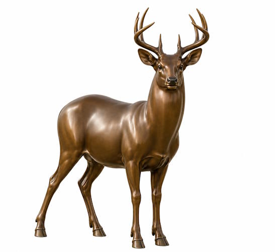 Bronze Highland Buck Statue - AA Buck 9