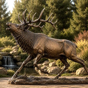 Bronze Elk Statues
