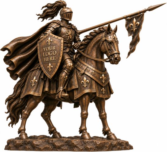 Bronze Knight Royal Defender Statue - A12 Knight