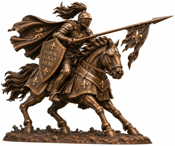 Bronze Knight Vanguard Statue - A13 Knight