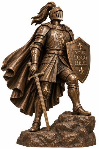 Bronze Knight Guardian Statue - A-7 Knight